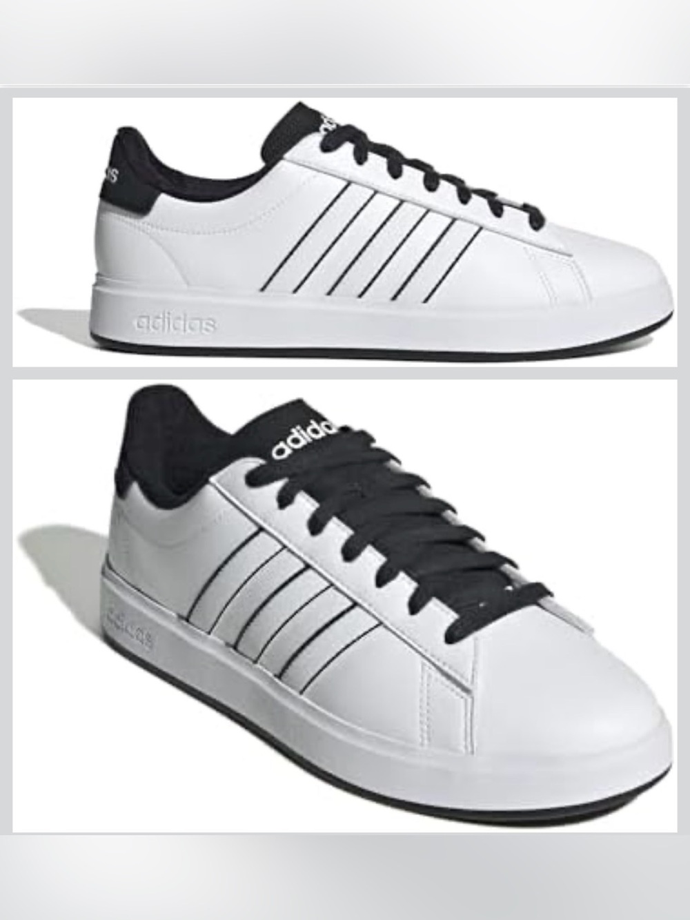 ADIDAS Grand Court 2.0 White and Black Colorway  Men’s Size 10 NWT /NWBo